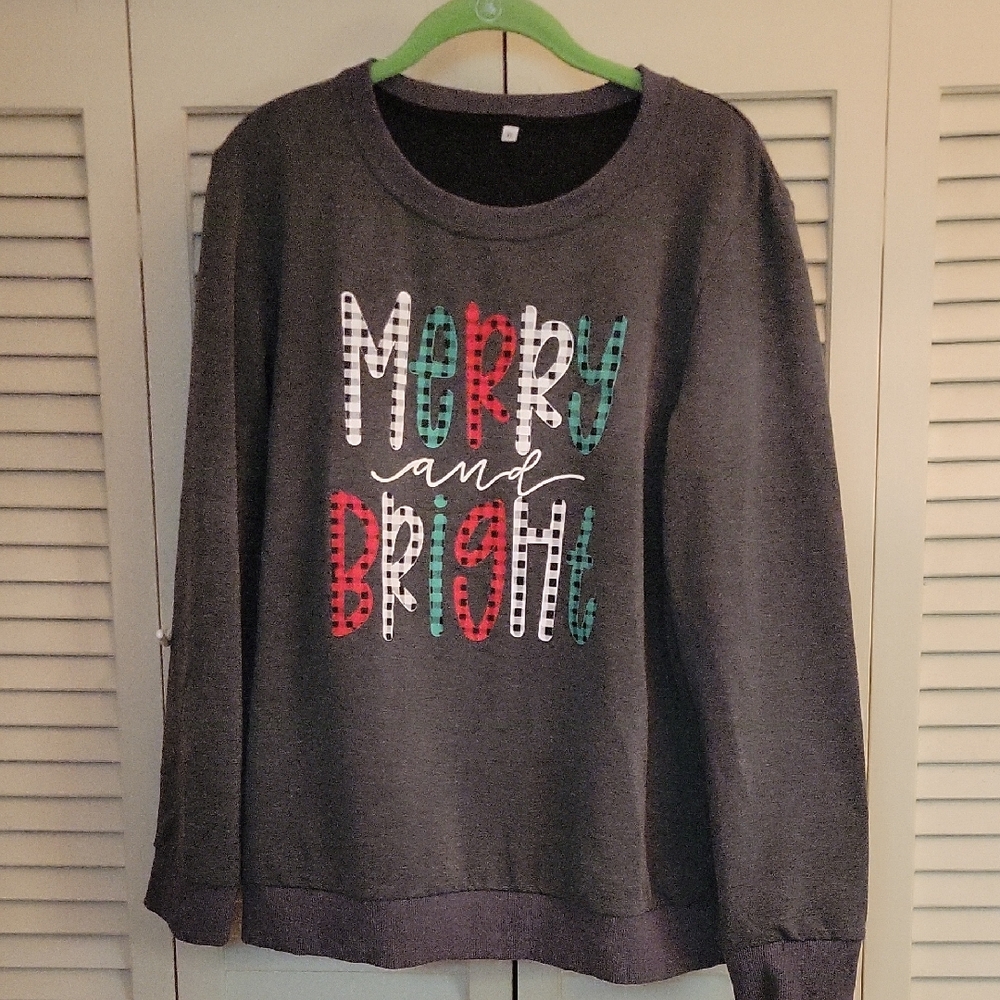 Merry and Bright Holiday Sweatshirt